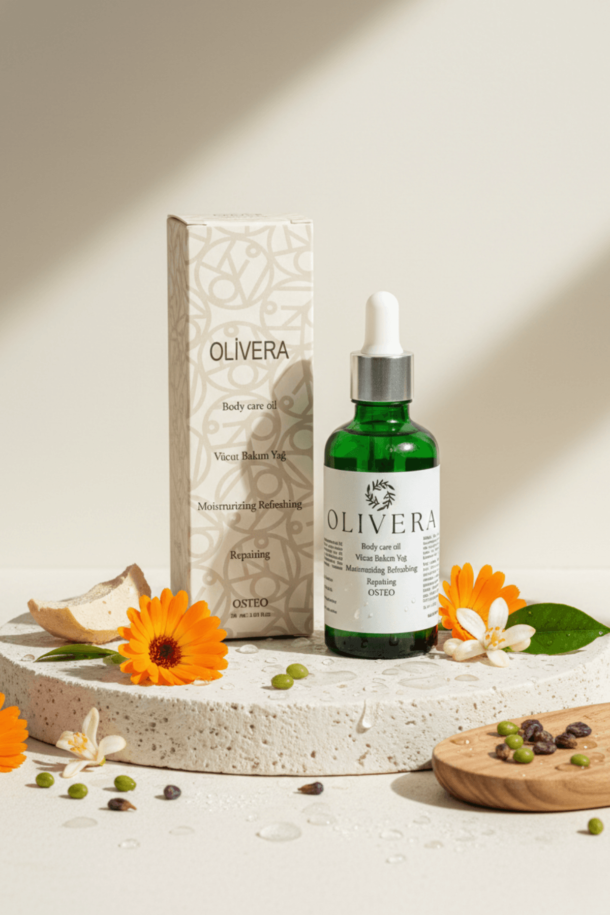Olivera Kolajen & Aynısafa Özlü Nemlendirici ve Onarıcı Vücut Bakım Yağı 50 ml